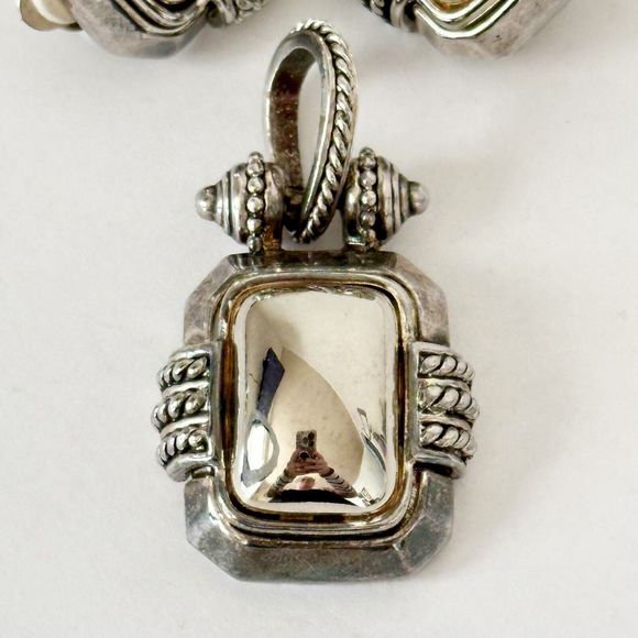 Vintage Clip On Earrings And Necklace Charm Silvertown - Picture 3 of 7